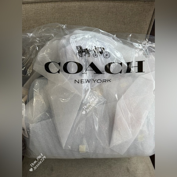 ‼️last 3‼️NWT！Coach Rowan Large Satchel In Loved Denim（CDY75）fast shipping - Picture 6 of 13